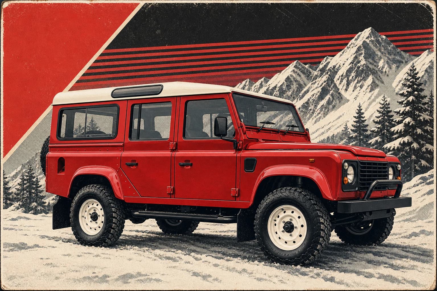 Retro Rally Card RidePop house-style preview